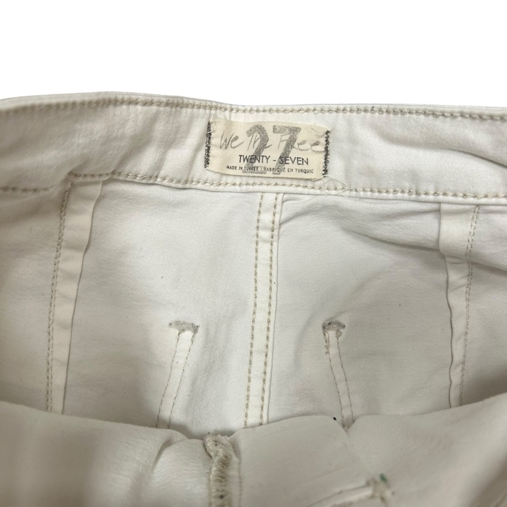 Free People float on white star ultra flare high rise jeans size 27 festival 70s - Picture 4 of 11
